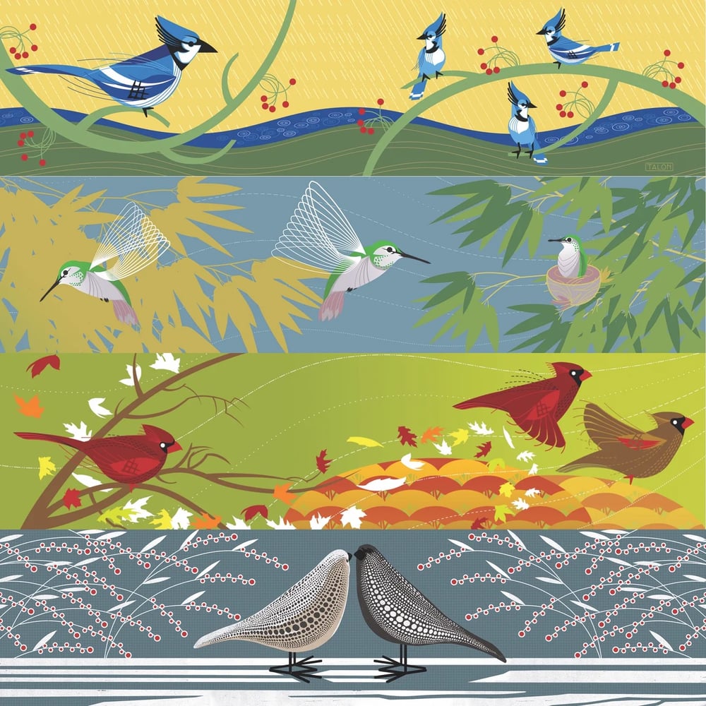 Image of Four Seasons Bird Prints