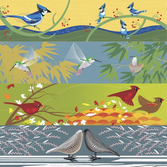 Image of Four Seasons Bird Prints