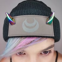 Image 4 of Oni Horned Beanie - Non Reflective version