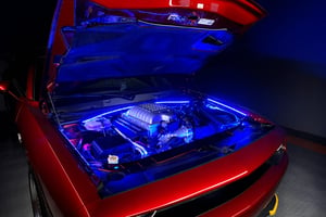 Image of #ORACLE ENGINE BAY LED FLEXIBLE STRIP LIGHTING KIT WITH WIRELESS REMOTE COLOR SHIFT 