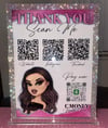 Scan Me Plaque Stand