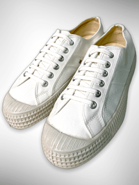 Image 1 of VEGANCRAFT white canvas sneaker shoes made in Slovakia 
