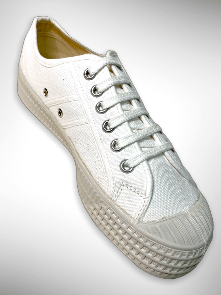 VEGANCRAFT white canvas sneaker shoes made in Slovakia Image 3