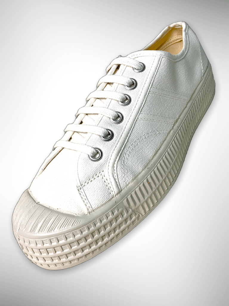 VEGANCRAFT white canvas sneaker shoes made in Slovakia Image 4