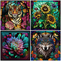 Image 1 of Stained Glass Treasures Mini Diamond Painting Kit by StainedGlassShop