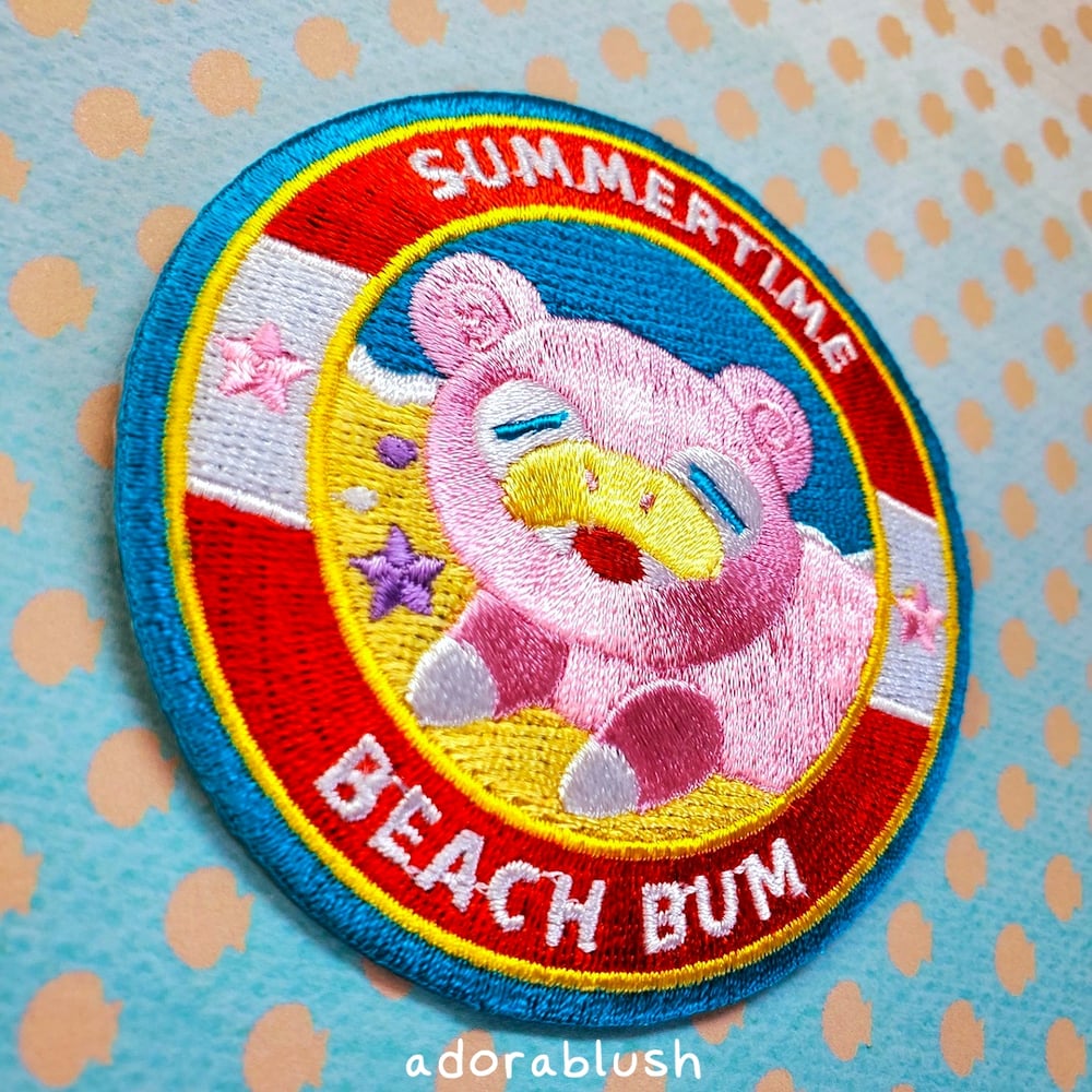 "Beach Bum" - Embroidered Patch