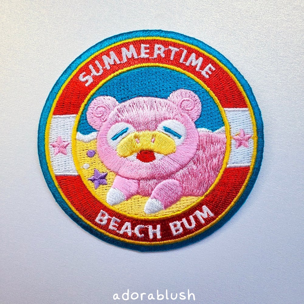 "Beach Bum" - Embroidered Patch