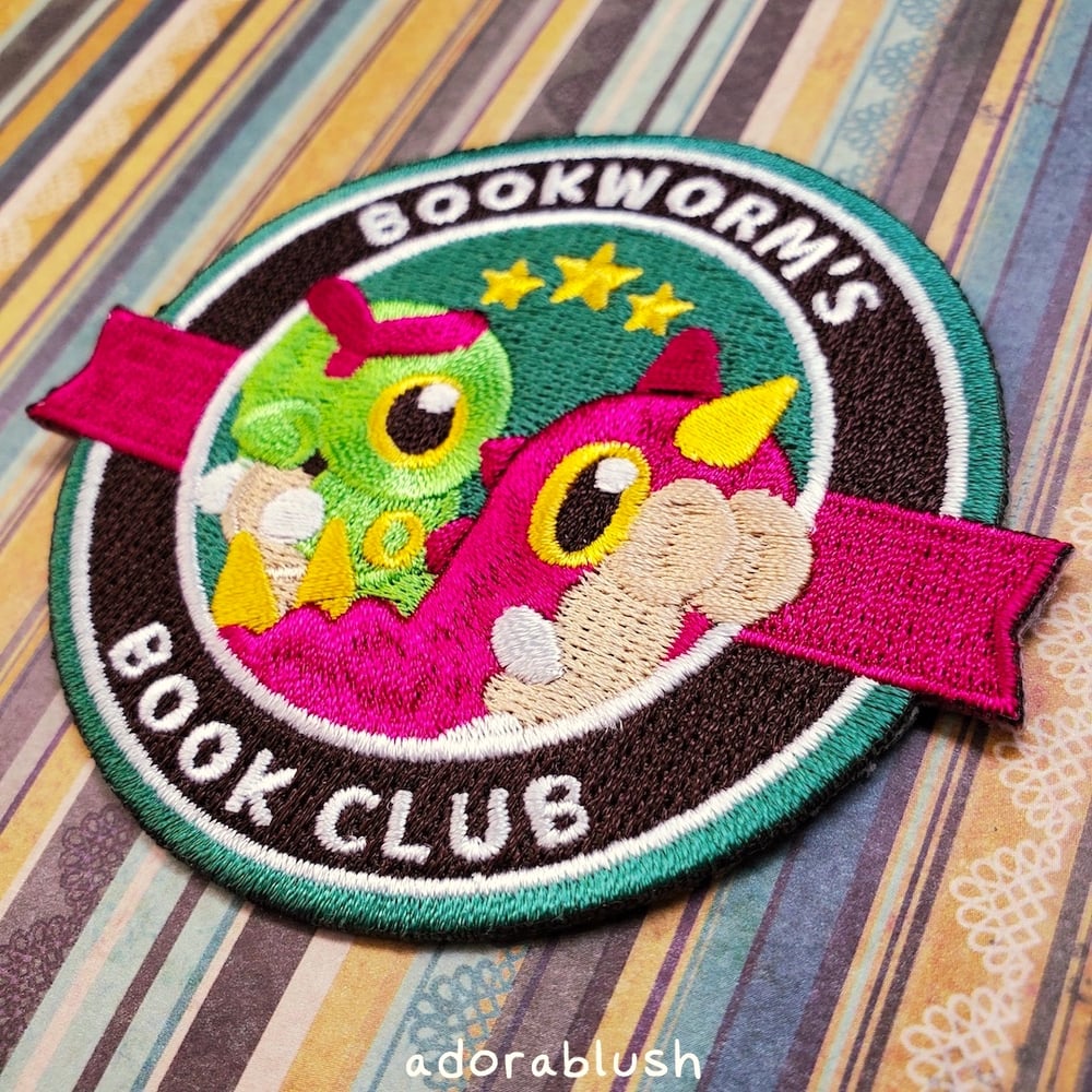 "Book Club" - Embroidered Patch