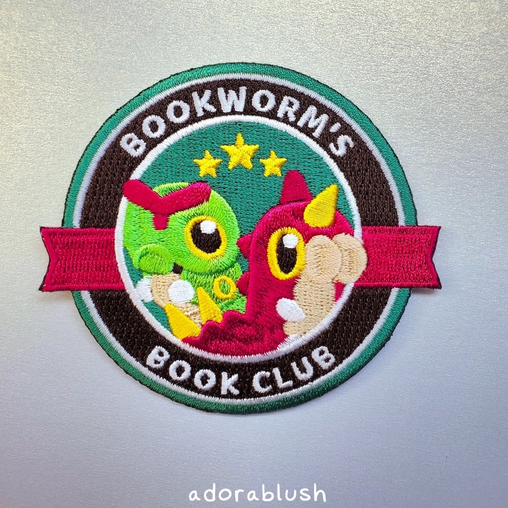 "Book Club" - Embroidered Patch