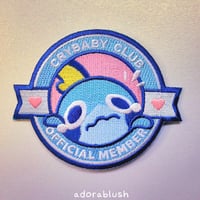 Image 3 of "Crybaby Club" - Embroidered Patch