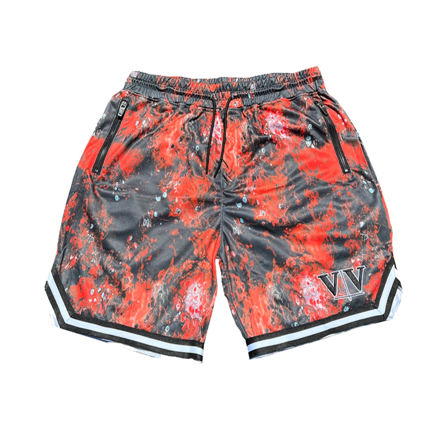 Image of Red Marble Shorts
