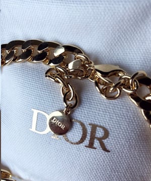 Image of Authentic CD Dior Gold Link Choker