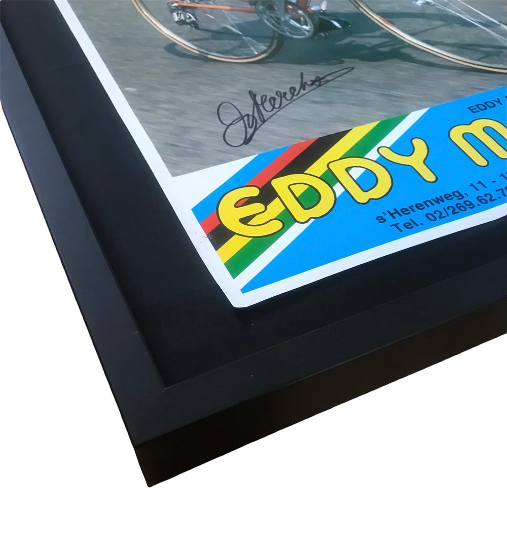 Advertising poster - Signed by the GOAT Eddy Merckx 