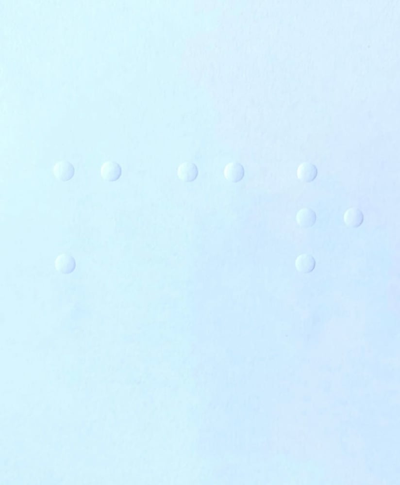 Image of A3 WHAT DO YOU SEE? Embossed paper print 