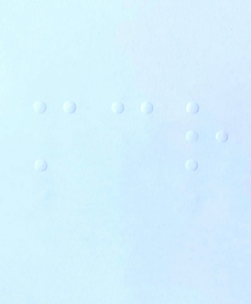 Image of A3 WHAT DO YOU SEE? Embossed paper print 