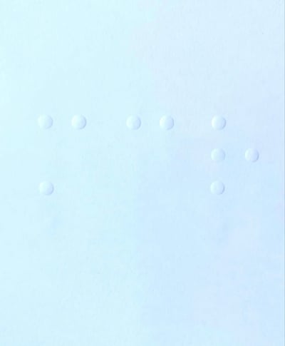 Image of A3 WHAT DO YOU SEE? Embossed paper print 