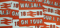 Image 2 of Pack of 25 7x7cm Walsall On Tour Football/Ultras Stickers.
