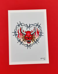 Hell heart print (a5)