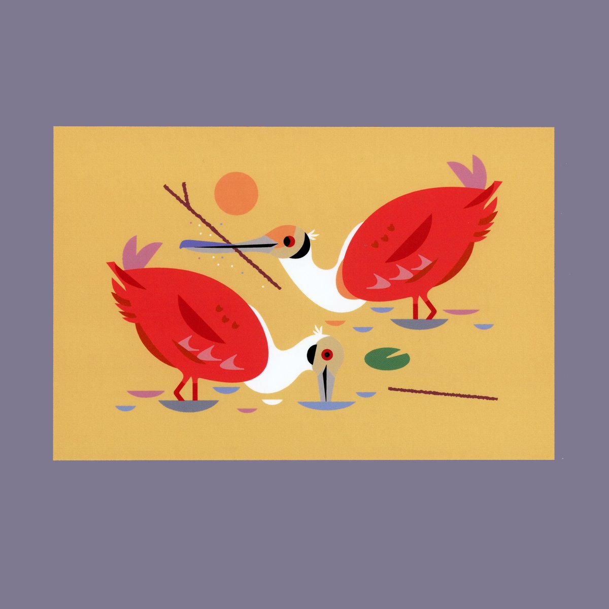 Image of Spoonbill Summer Postcard Print