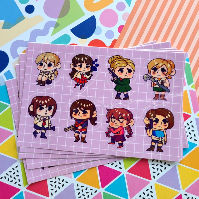 Image of Horror Heroines Sticker Sheet