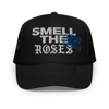 EVERYBODY DIES "SMELL THE ROSES" TRUCKER HAT (BLACK & RED)