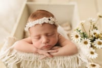 Image 1 of Fuzzy Cotton Tieback 2