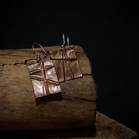 Image 2 of Grace Lines Copper Earrings 