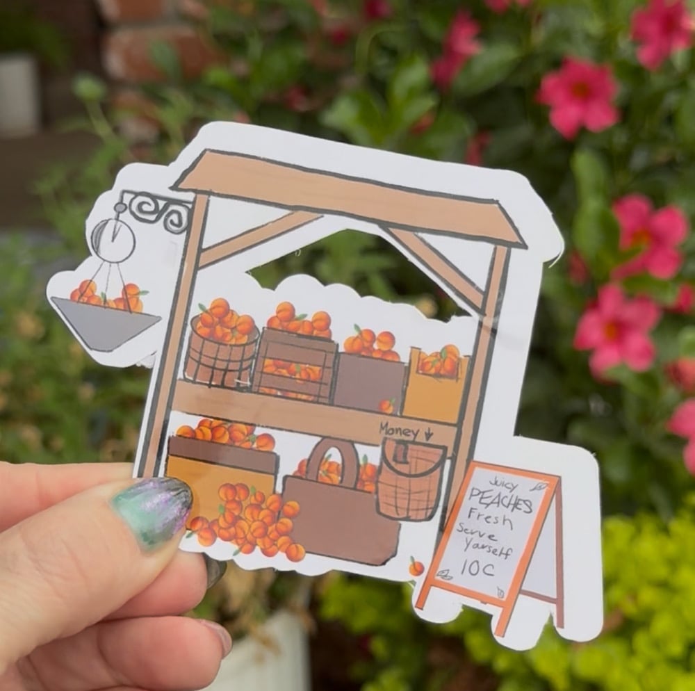 Image of Peach Stand Sticker TSITP
