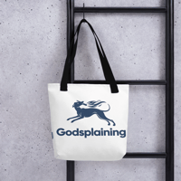 Image 2 of Godsplaining Logo Tote