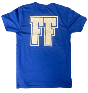 Image of FLATS T-Shirt Blue/White