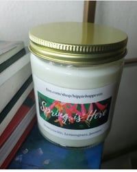 Image 4 of Essential oil candle- Clear, Gold lid