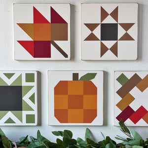 Image of 5 Set - Autumn Harvest Barn Quilts