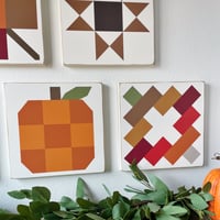 Image 3 of SET of 5 - Autumn Harvest Collection - 11" Barn Quilts