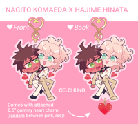 Image 4 of DANGANRONPA Anniversary Gummy Heart Ship Charms