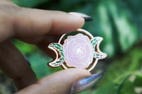 Image 3 of Peony Moon Pin