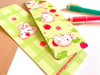 Bunnies and Raspberries Bookmark