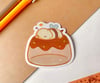 Translucent Sleepy Bee Jelly Sticker