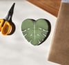 Monstera Leaf Heart Memo Pad