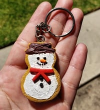 Snowman Sugar Cookie #5 Keychain 