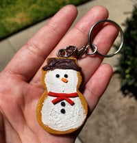 Starbucks Snowman Cookie Keychain 