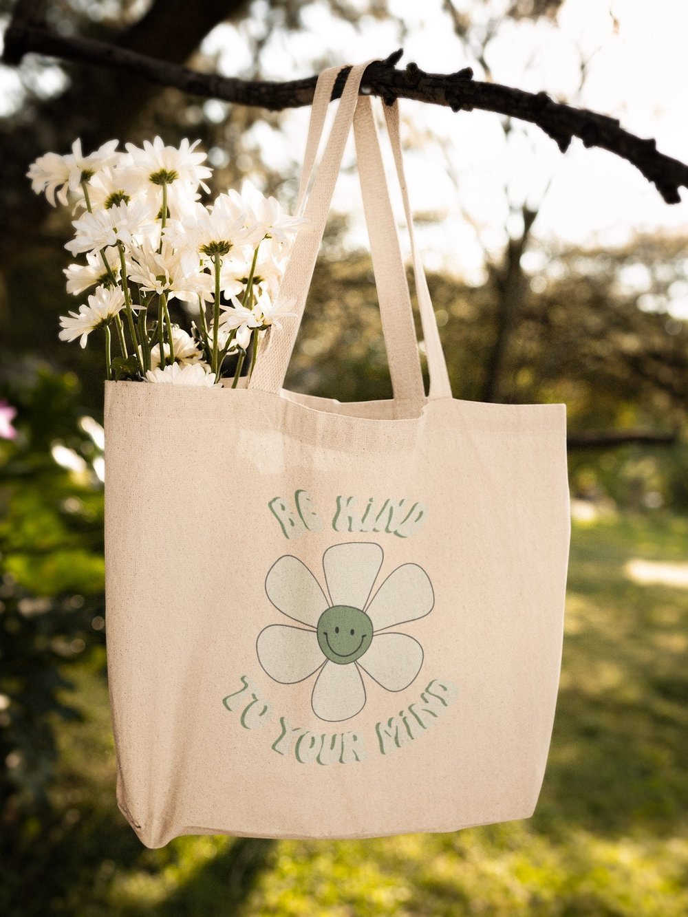 Be Kind To Your Mind | Canvas Tote Bag 