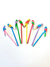 A Set of 2 - Hand Painted Pencils - Birds