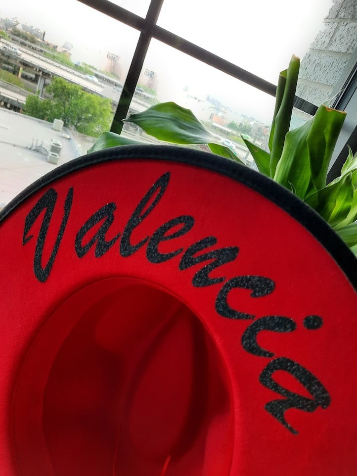 Image of Signature Name - Black Red Bottm Fedora Hat