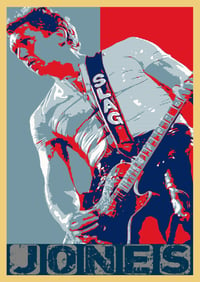 STEVE JONES - SEX PISTOLS "SLAG" A3 RETRO PRINT