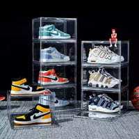 Transparent Stackable Shoe Display Storage Box