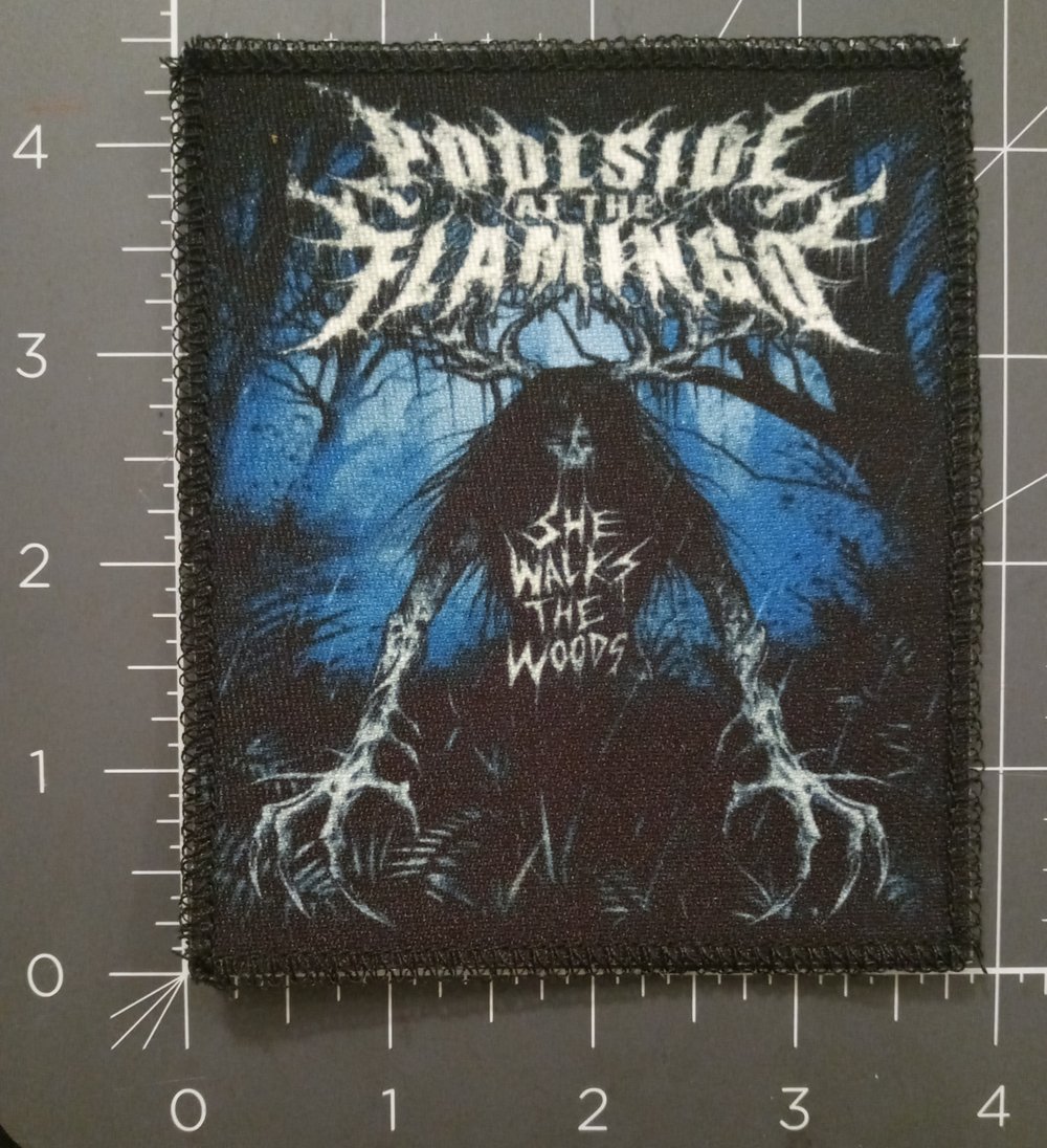 Poolside at the Flamingo - She Walks the Woods (band) patch LAST ONE