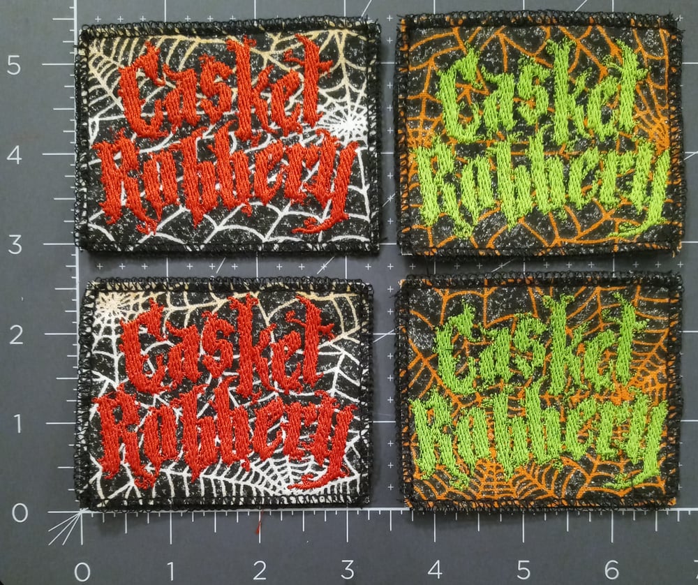 Casket Robbery (band) patch - choose color