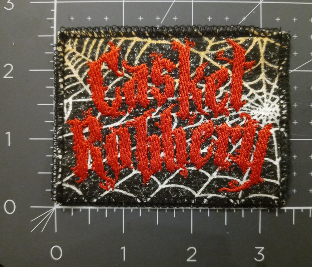 Casket Robbery (band) patch - choose color