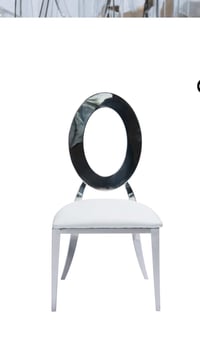 Image 2 of White and Silver luxury  chair 