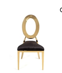 Image 1 of Black and gold Luxury Chair 